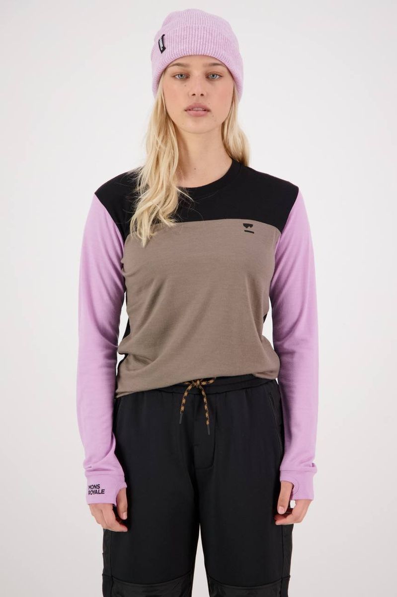 Mons Royale Womens Yotei BF LS Orchid Dawn