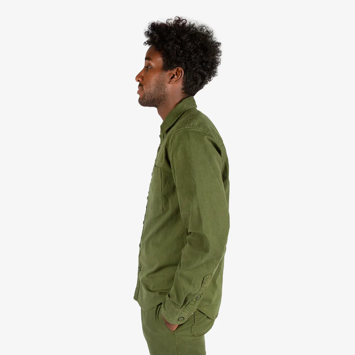 Topo Designs Dirt Shirt M olive